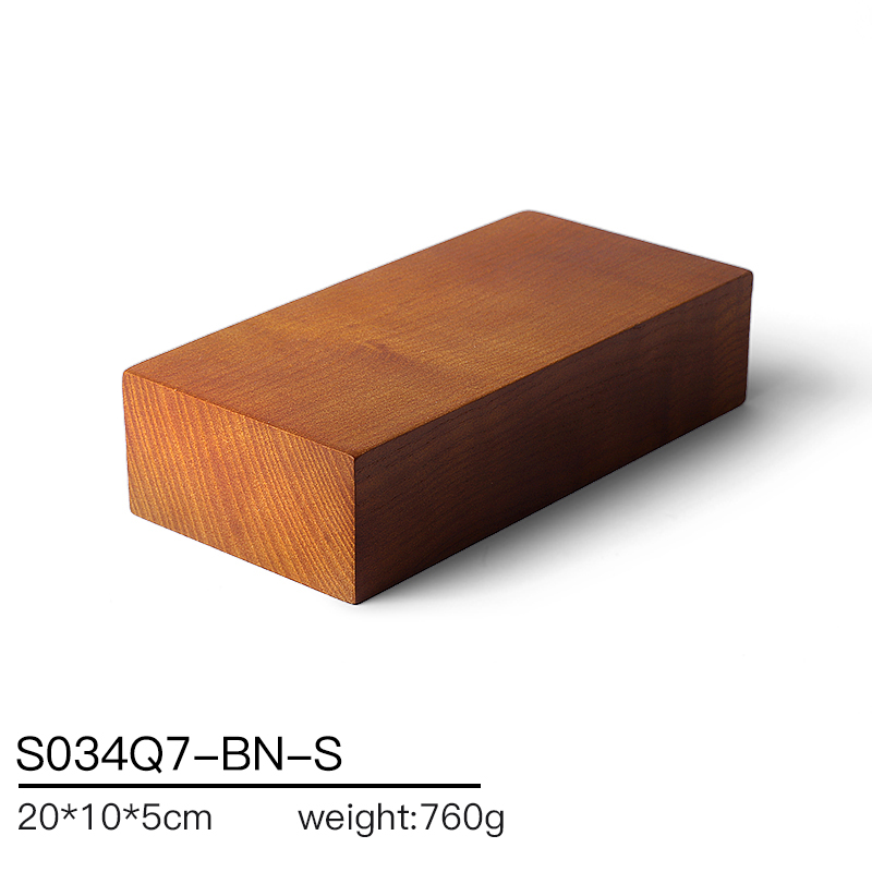 S034 Beige DIGU Handmade Microfiber Wood Jewelry Display Props