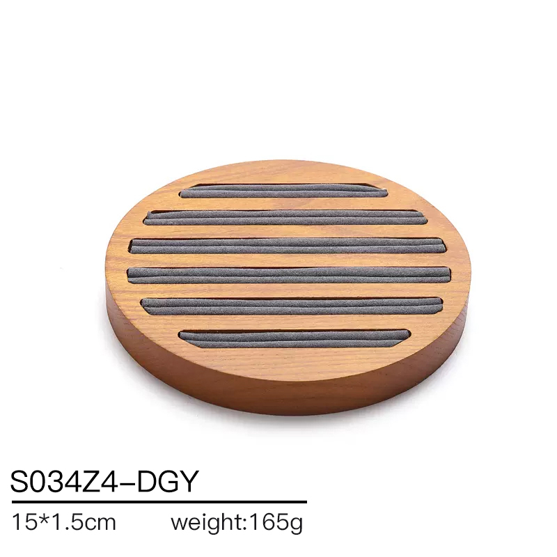 S034 Gray DIGU Handmade Microfiber Jewelry Display Stands