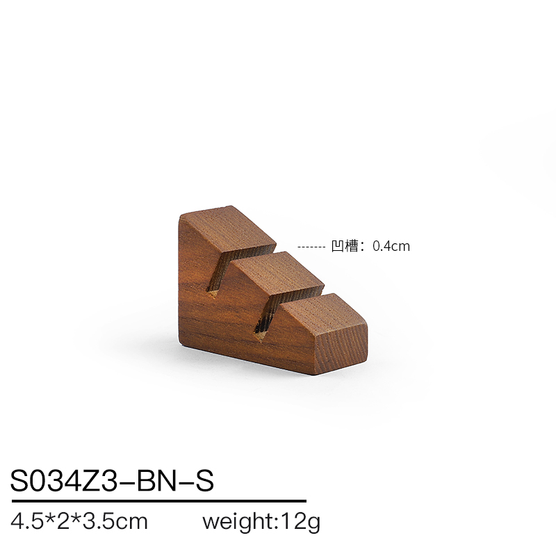 S034 Beige DIGU Handmade Microfiber Wood Jewelry Display Props