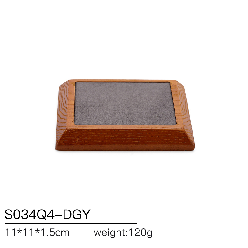 S034 Gray DIGU Handmade Microfiber Jewelry Display Stands