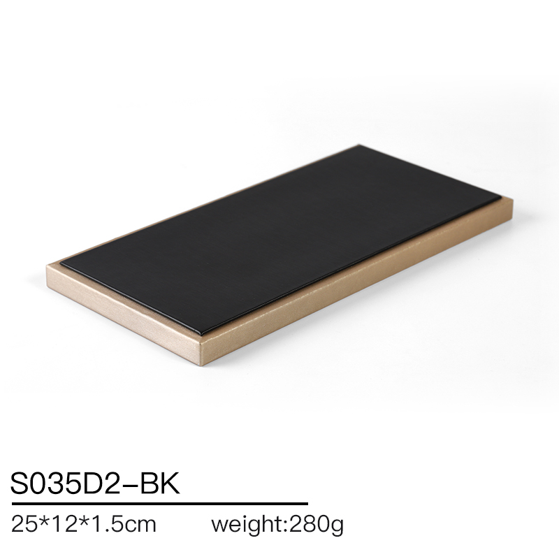 S035 Black DIGU Handmade WholesalePU Leather Earring Jewelry Display Set