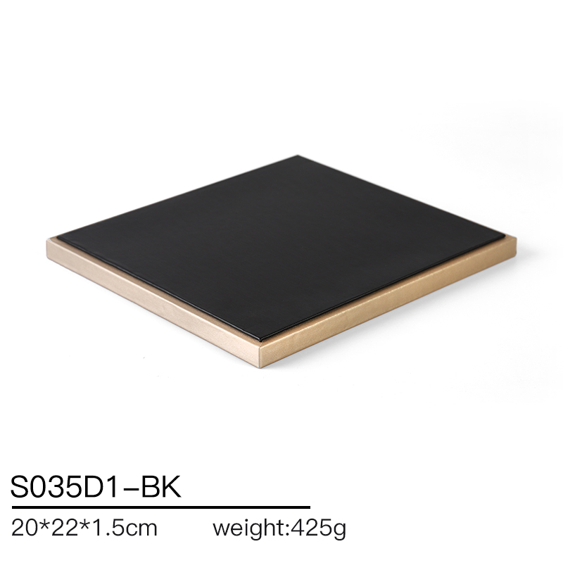 S035 Black DIGU Handmade WholesalePU Leather Earring Jewelry Display Set