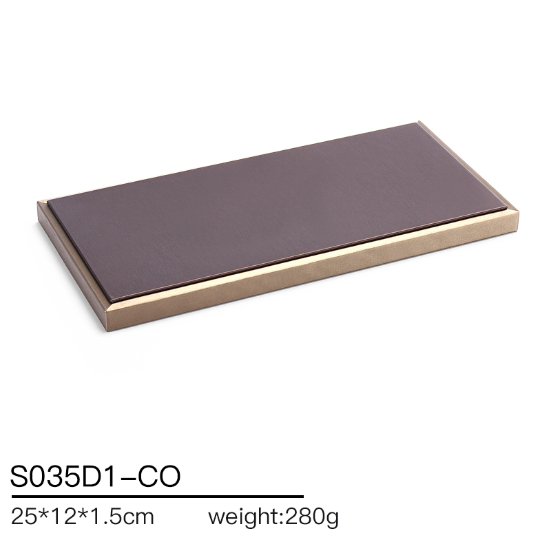 S035 Coffee DIGU Handmade Wholesale PU Leather Jewelry Display Stands