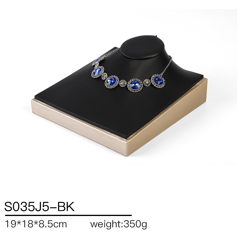 S035 Black DIGU Handmade WholesalePU Leather Earring Jewelry Display Set