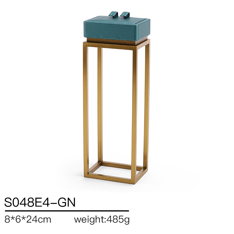 S048 GreenDIGU Fashion Metal with Leather Jewellery Display Stand Props