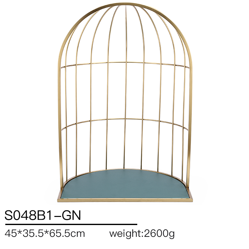 S048 GreenDIGU Fashion Metal with Leather Jewellery Display Stand Props