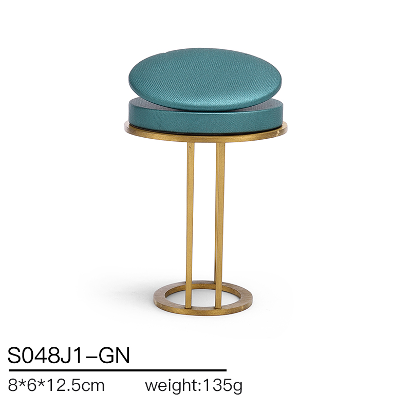 S048 GreenDIGU Fashion Metal with Leather Jewellery Display Stand Props