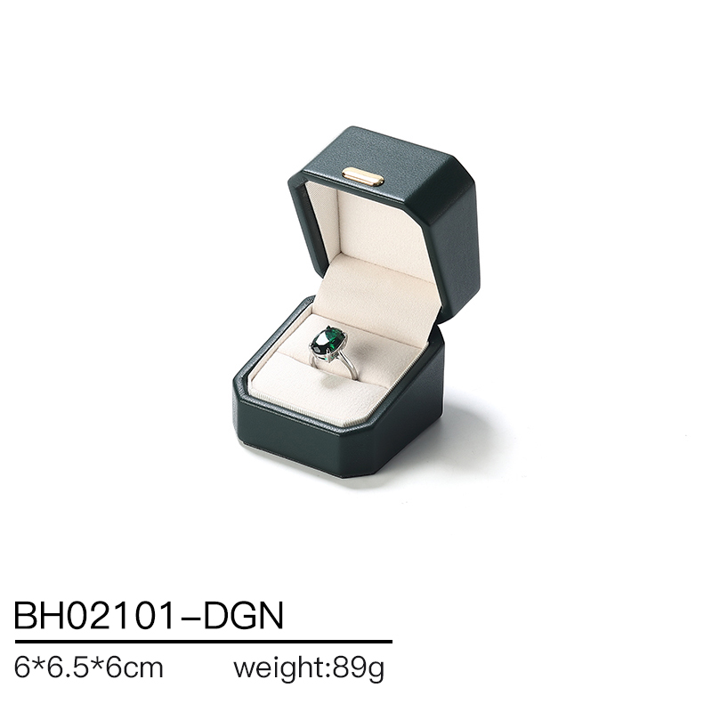 BH021 DIGU PU Leather Cover and Fiber Lining Jewelry Storage Box for Bracelet Necklace Ring Earring