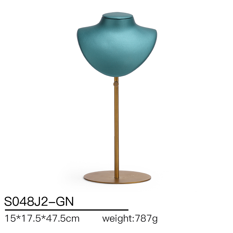 S048 GreenDIGU Fashion Metal with Leather Jewellery Display Stand Props