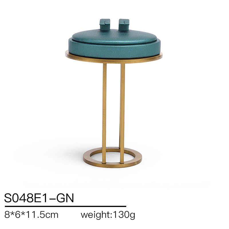 S048 GreenDIGU Fashion Metal with Leather Jewellery Display Stand Props