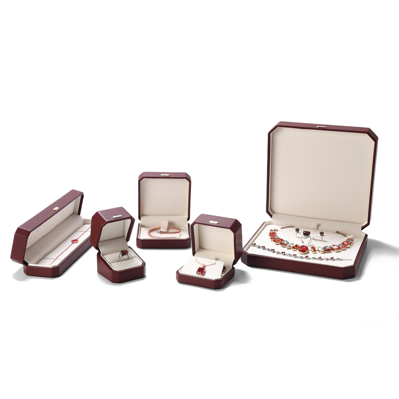 BH021 DIGU PU Leather Cover and Fiber Lining Jewelry Storage Box for Bracelet Necklace Ring Earring