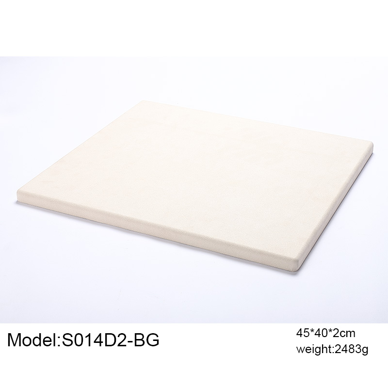 S014 Beige DIGU Luxury Microfiber with Metal Base Elegant Display Props