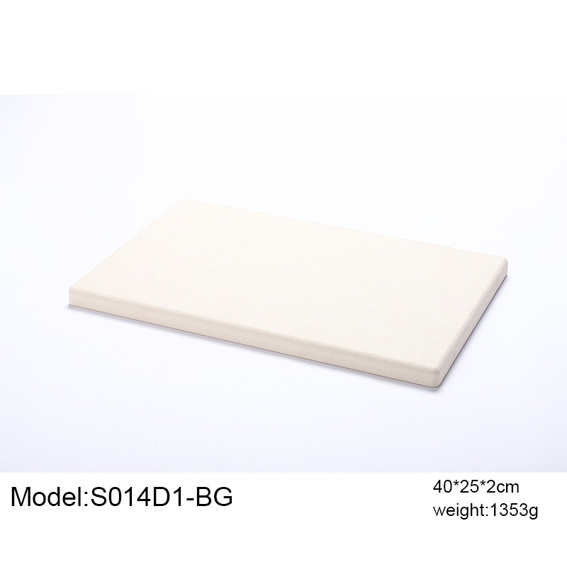 S014 Beige DIGU Luxury Microfiber with Metal Base Elegant Display Props