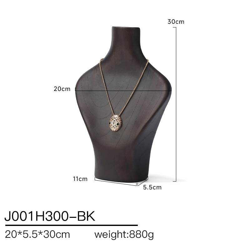 Natural Walnut Wood Necklace Display Stand