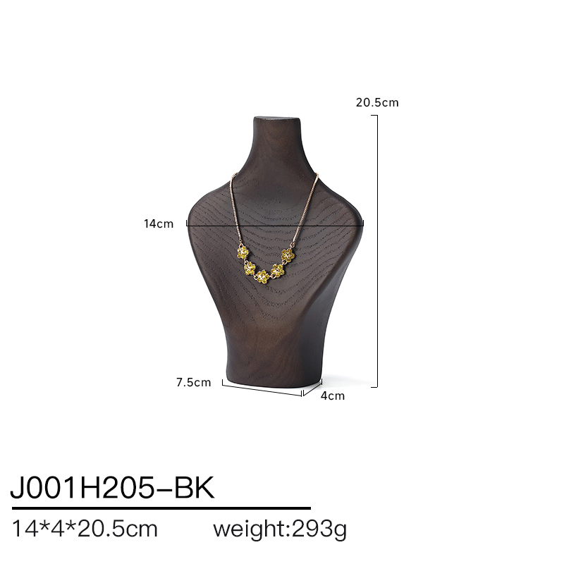 Natural Walnut Wood Necklace Display Stand
