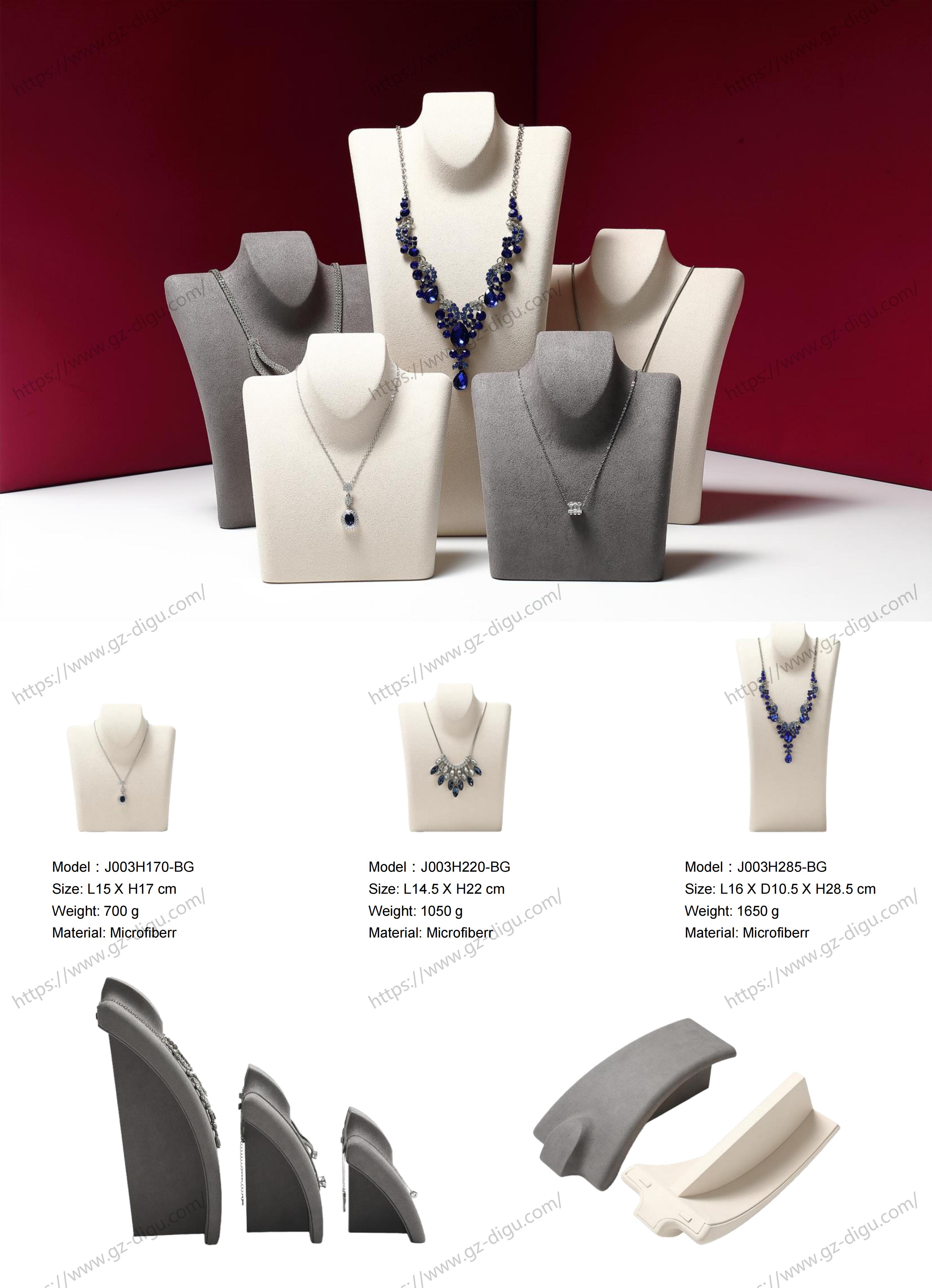 Stylish and durable vertical necklace display stand