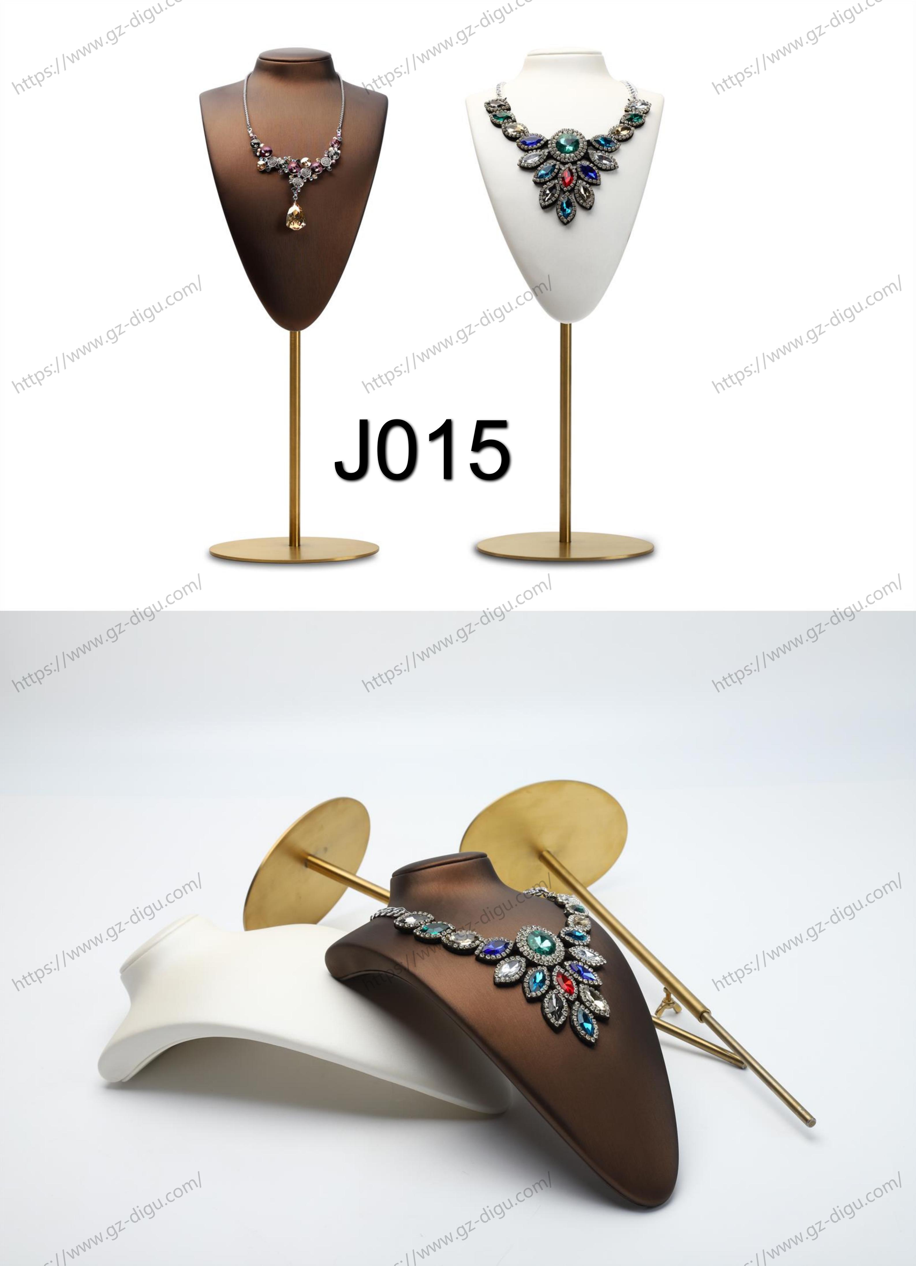 Stand height-adjustable necklace display mannequin