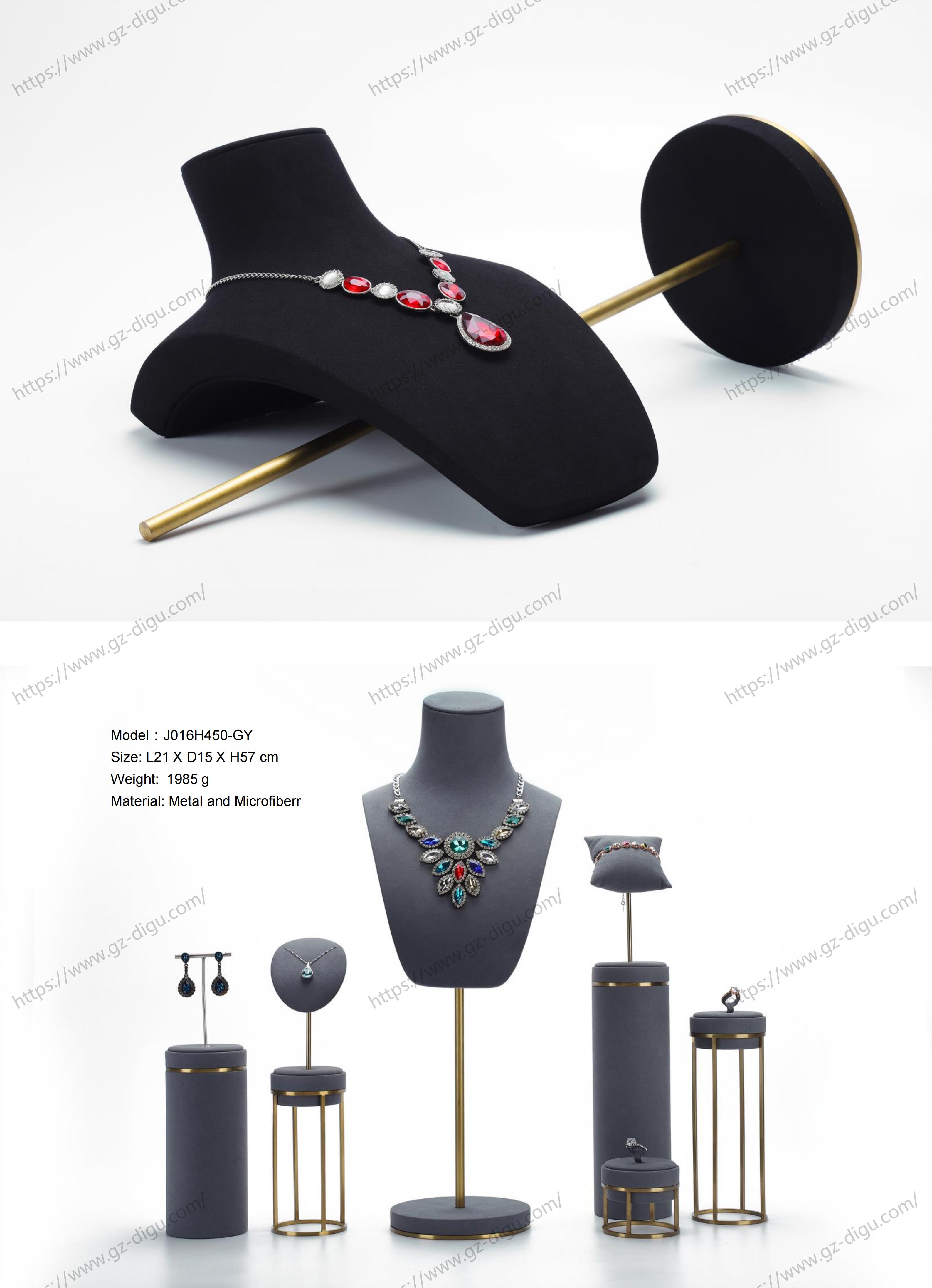 Adjustable Necklace Bust Stand | Stainless Steel Jewelry Display Stand