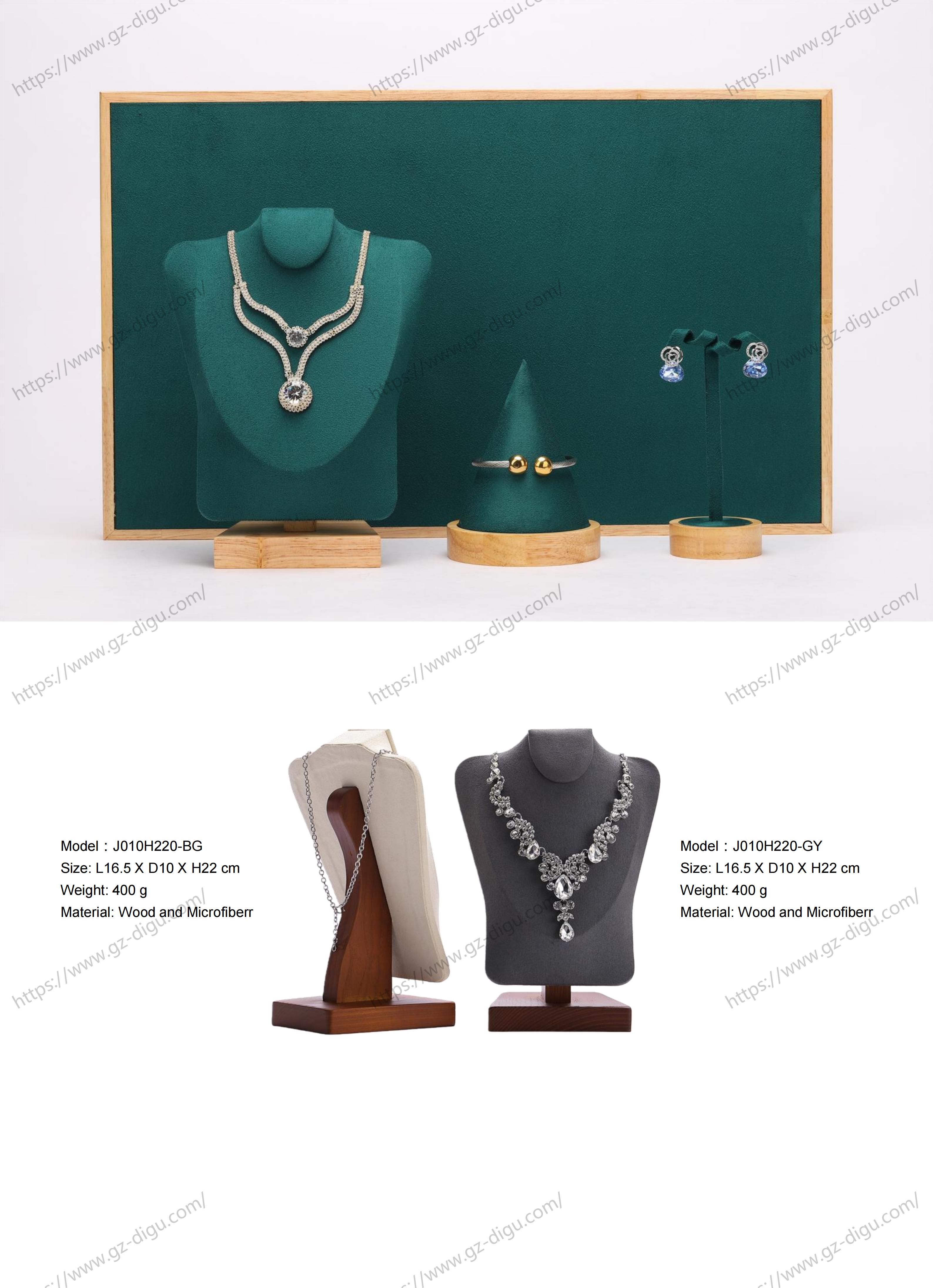 Wooden Necklace Bust Stand – Premium Display Base for Jewelry Stores & Exhibitions