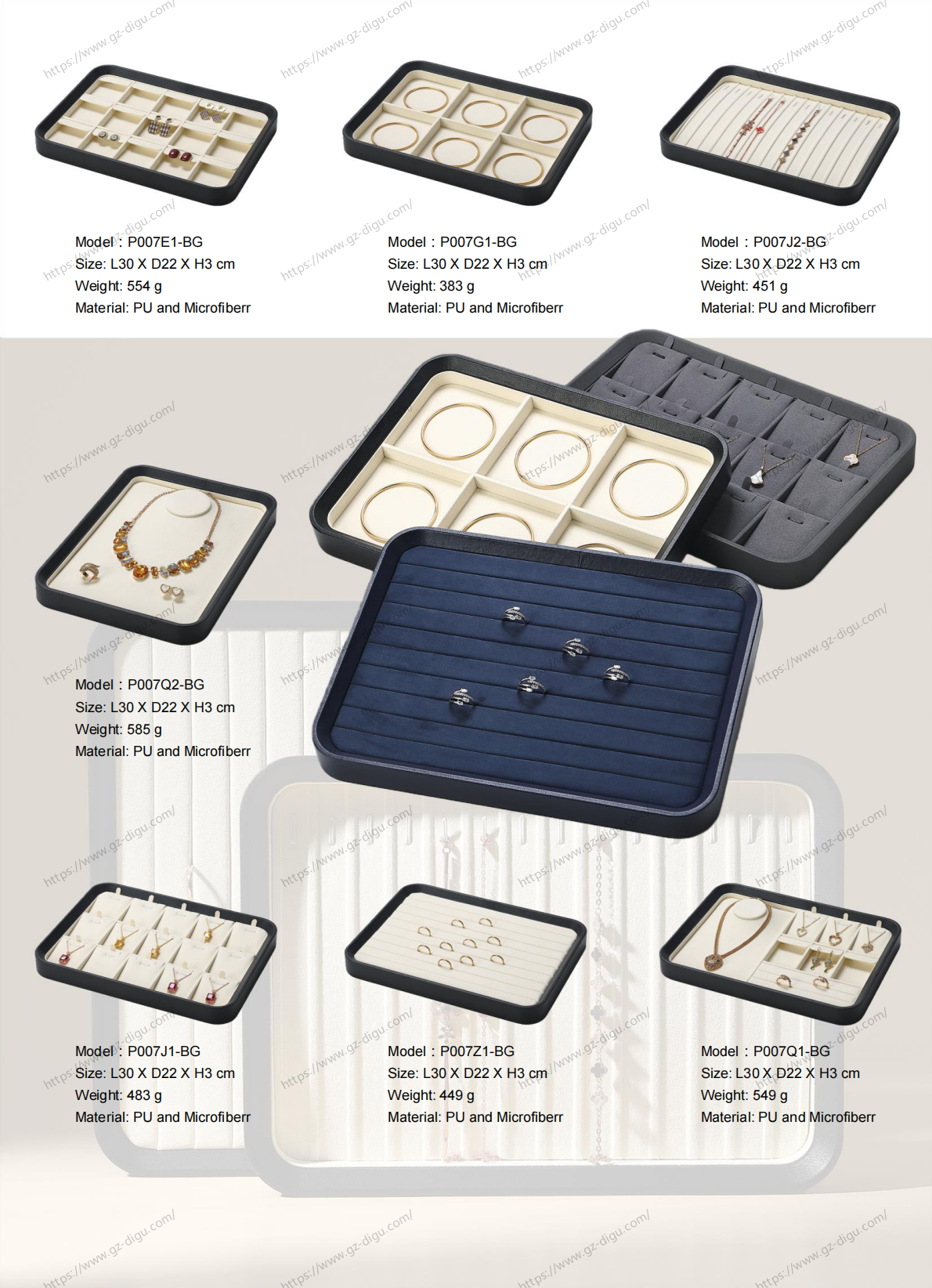 Stackable Jewelry Tray P007 - Modern Display & Storage