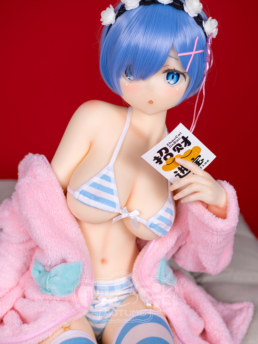 145cm D-Cup Head#126 Re:Zero Rem Anime Sex Dolls Cosplay Love Doll