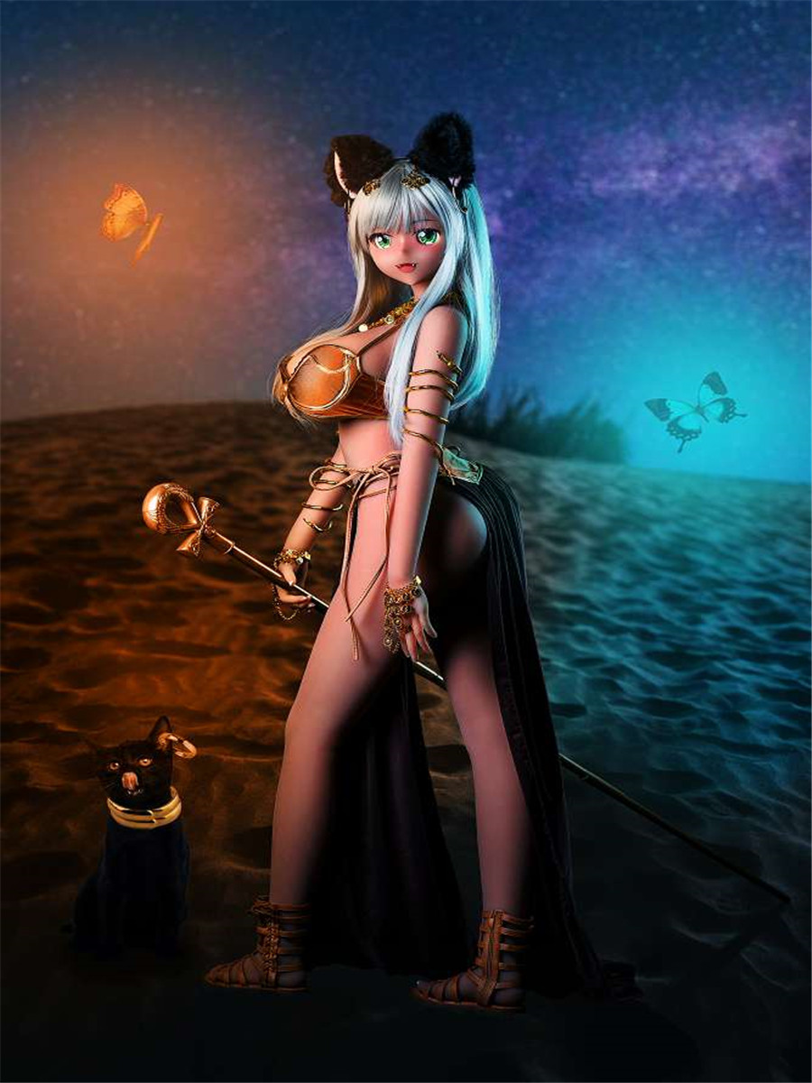155cm H-cup Head#S1 Champagne Egypt Catwoman Pyramid Queen Sex Doll