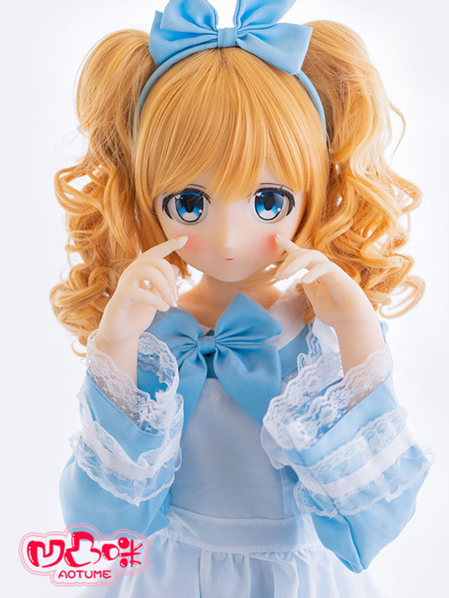135cm Slim Body Head#24-1 Maid Uniform Anime Sexdoll Blonde Hair