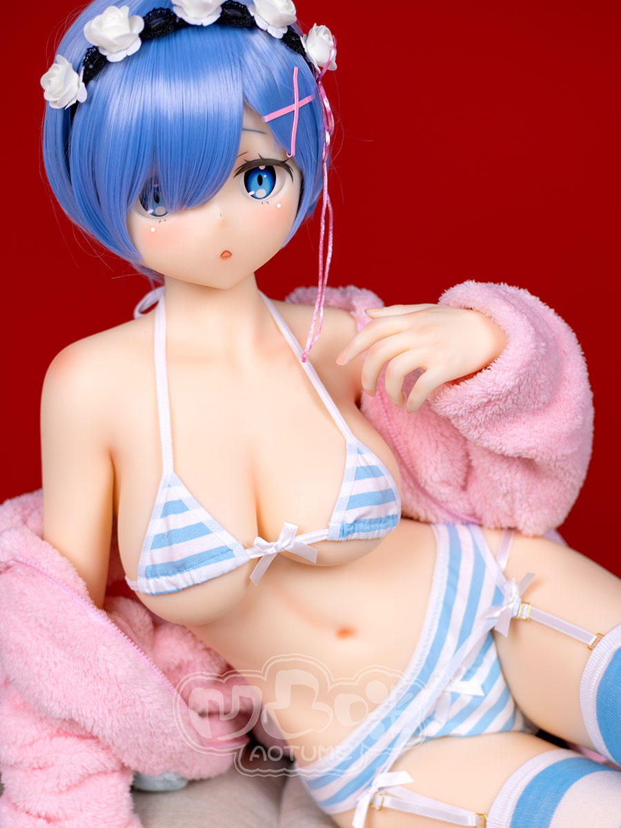 145cm D-Cup Head#126 Re:Zero Rem Anime Sex Dolls Cosplay Love Doll