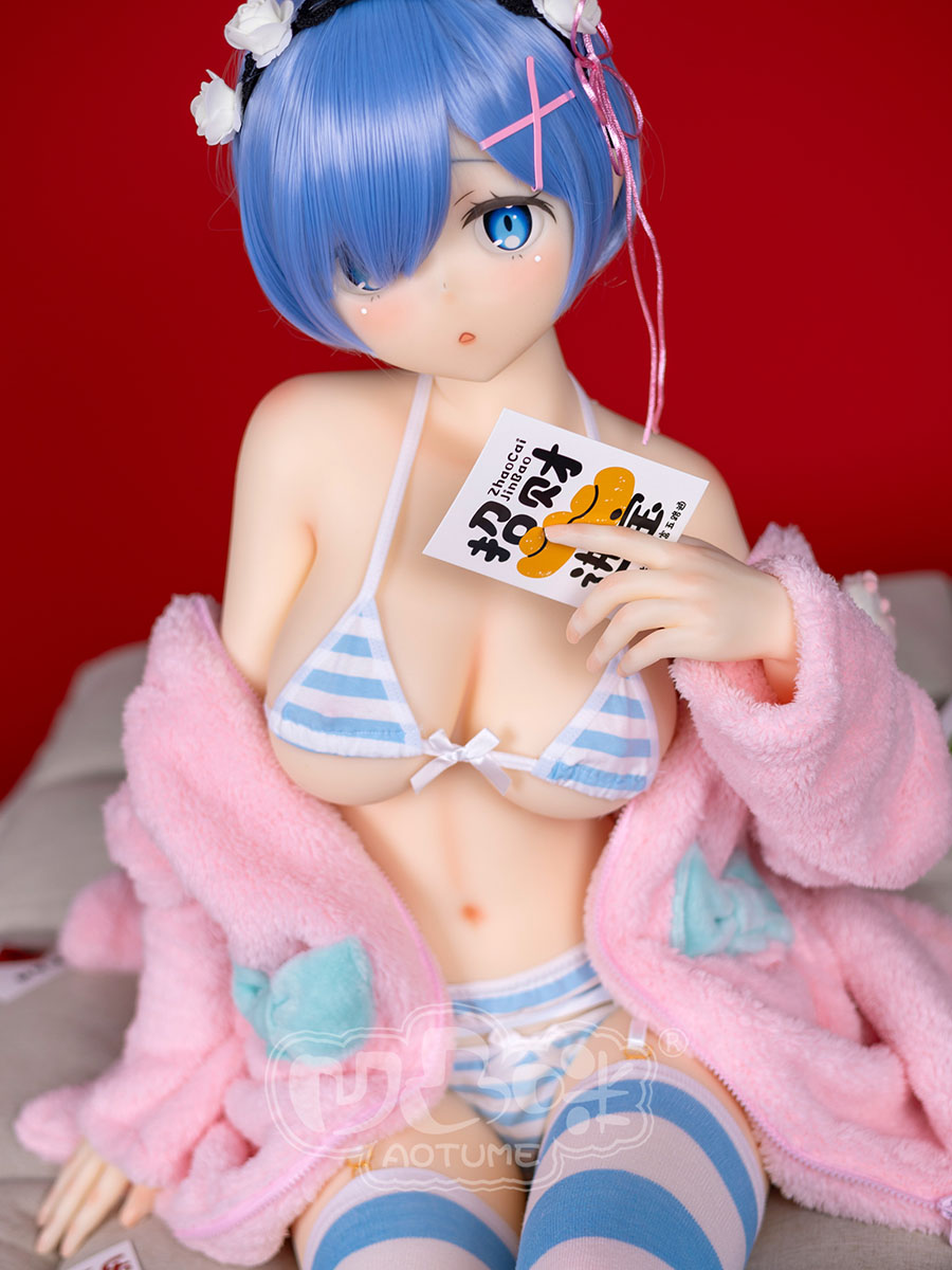 145cm D-Cup Head#126 Re:Zero Rem Anime Sex Dolls Cosplay Love Doll