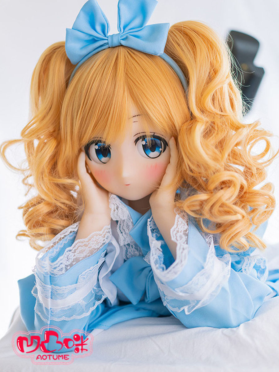 135cm Slim Body Head#24-1 Maid Uniform Anime Sexdoll Blonde Hair