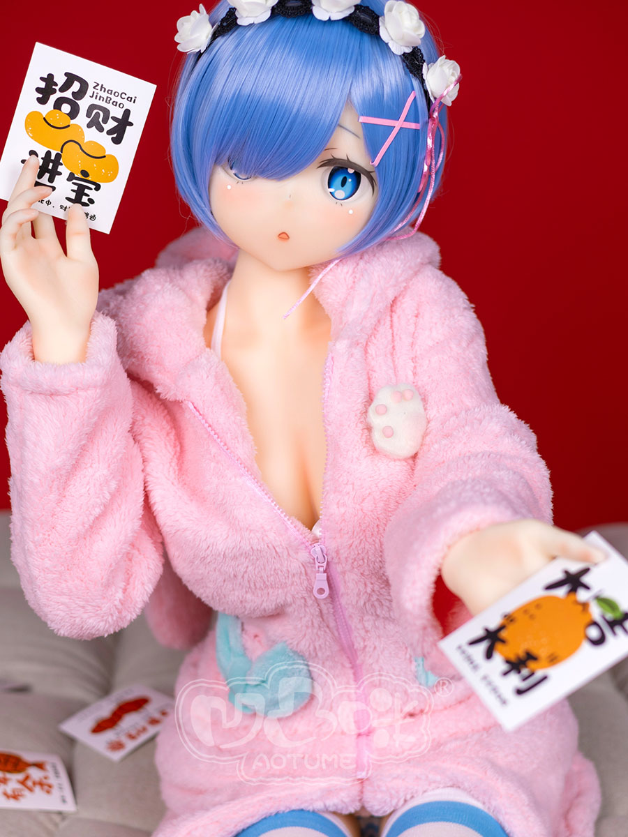 145cm D-Cup Head#126 Re:Zero Rem Anime Sex Dolls Cosplay Love Doll
