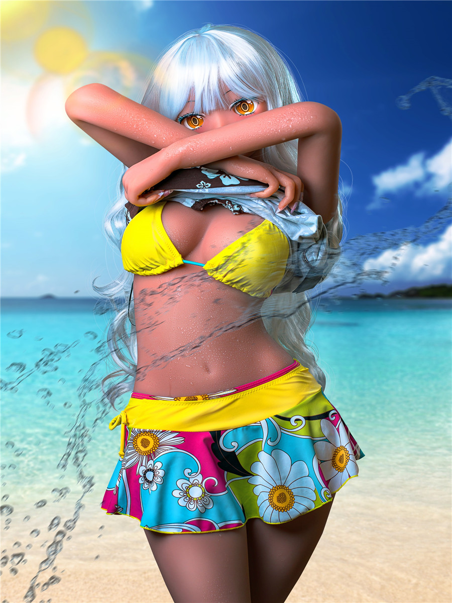 155cm C-cup Pearl TPE Sex Doll Tanned Bikini