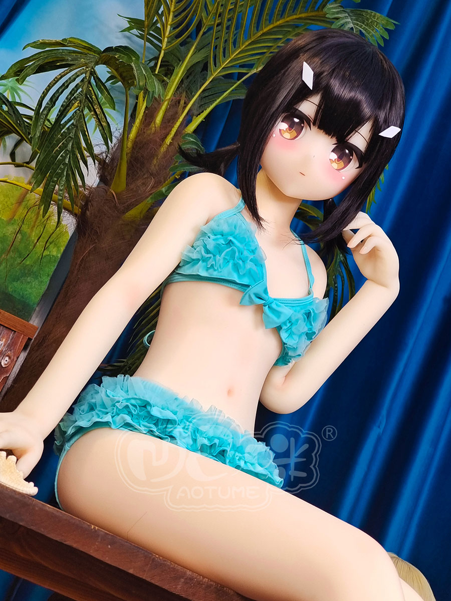 135cm Head#99 Slim Body Anime Sex Dolls Blue Bikini Cute