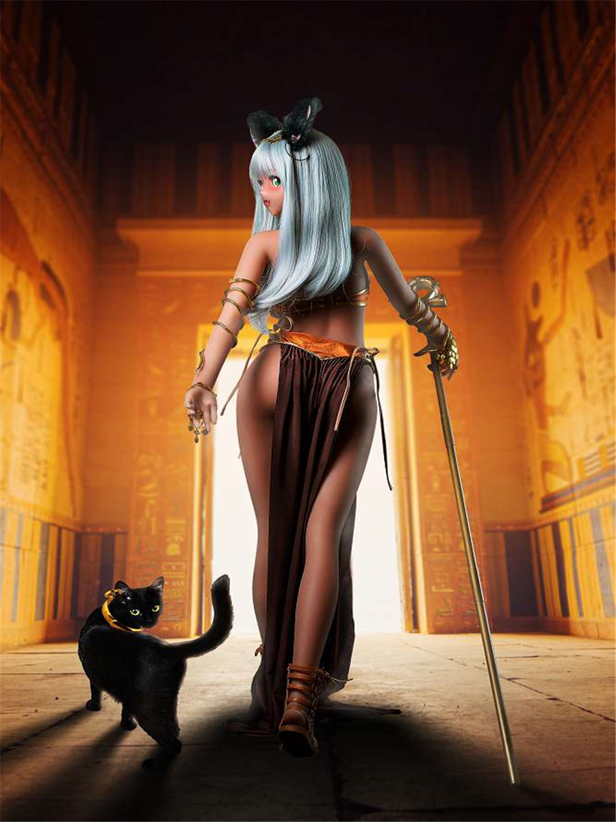 155cm H-cup Head#S1 Champagne Egypt Catwoman Pyramid Queen Sex Doll