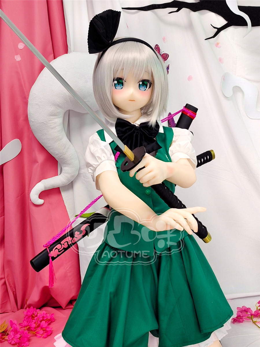 AotumeDoll #102 145cm B-cup TPE Silicone life size sexdoll Touhou Project Youmu Konpaku