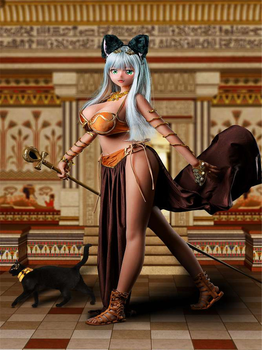 155cm H-cup Head#S1 Champagne Egypt Catwoman Pyramid Queen Sex Doll