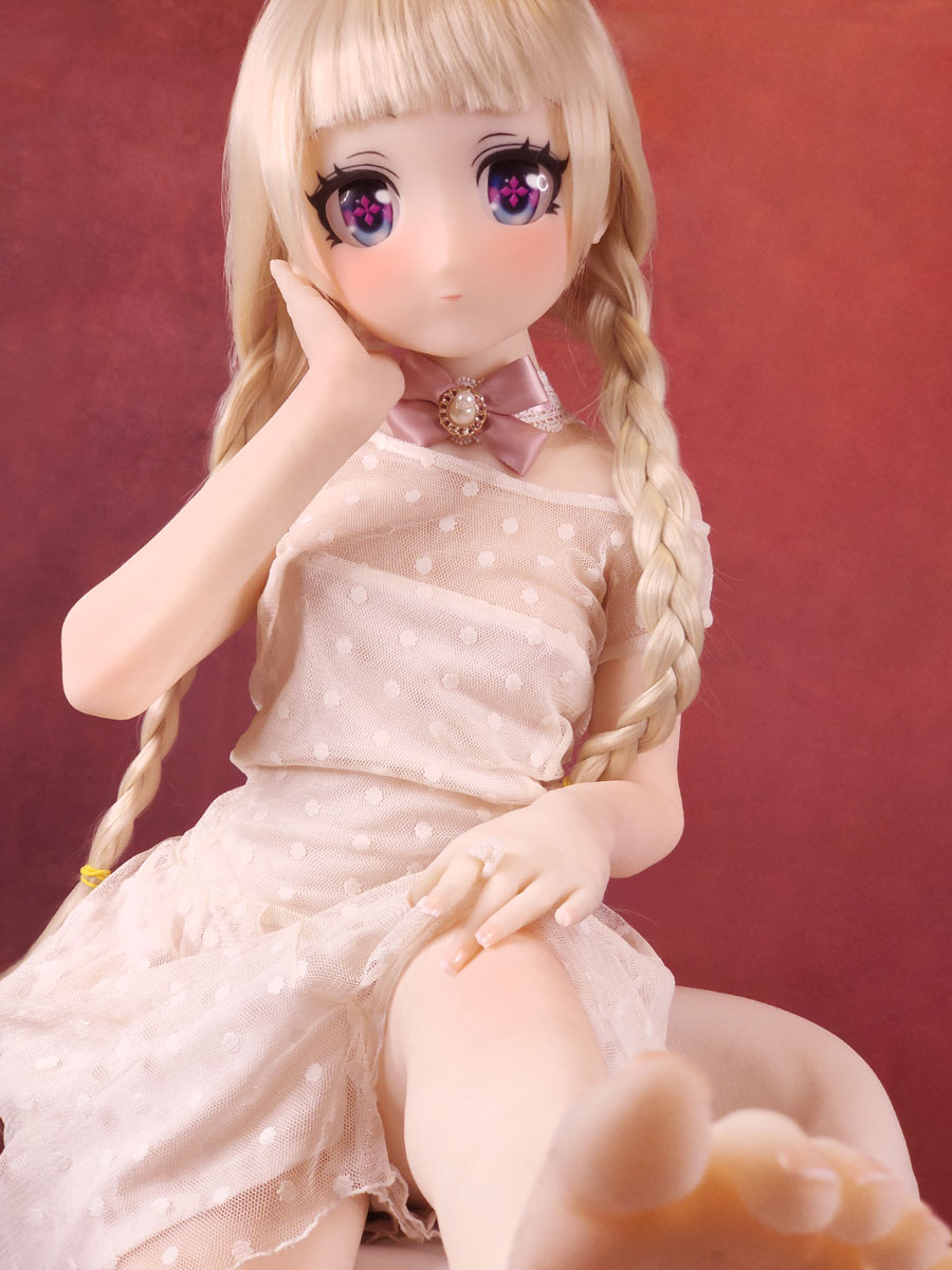 135cm Plump Body Head#17 Anime Sex Doll Blond Hair Beautiful Cute