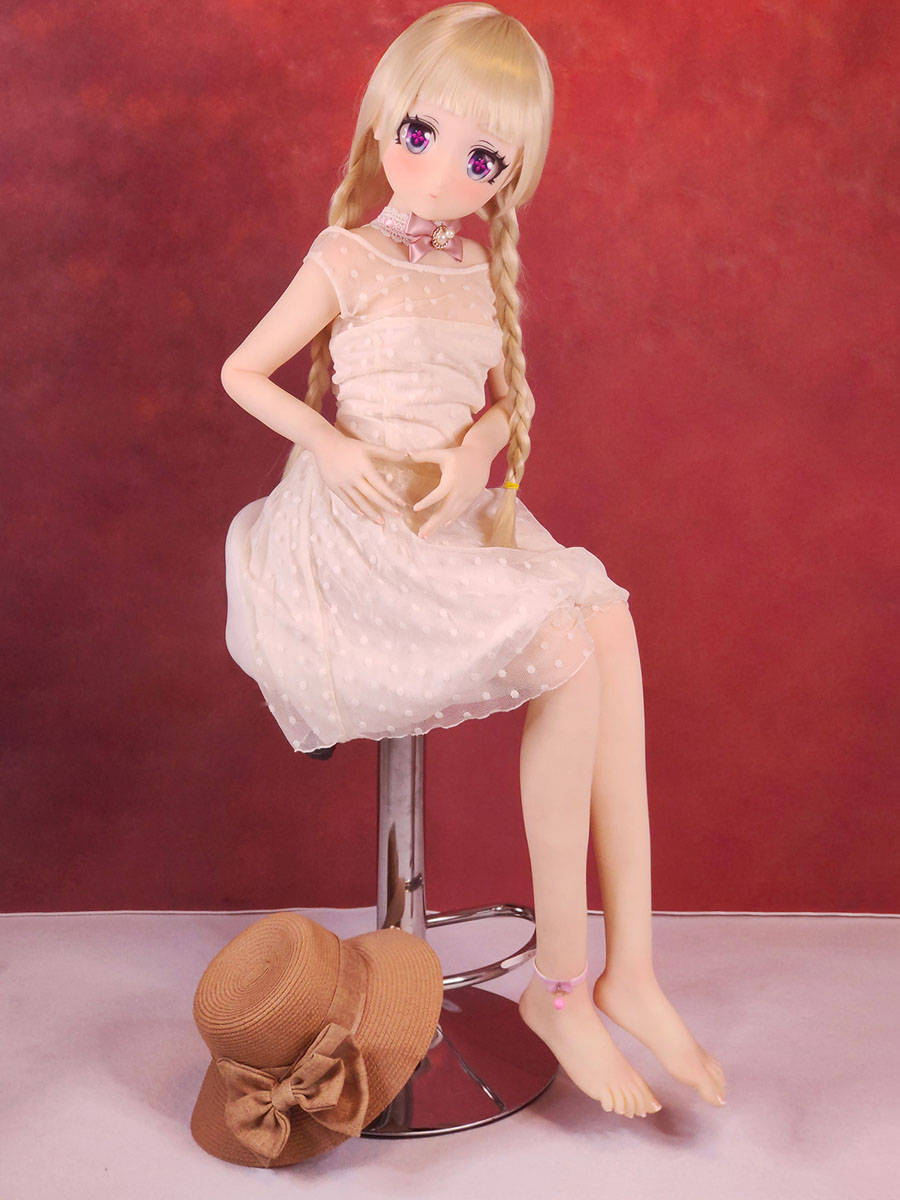 135cm Plump Body Head#17 Anime Sex Doll Blond Hair Beautiful Cute