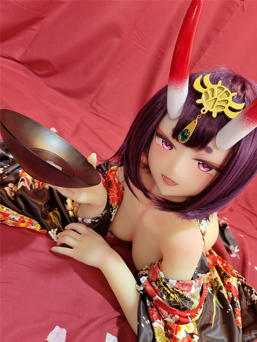 AotumeDoll#85 145cm B-cup TPE Silicone sex anime dolls Fate/Grand Shuten Doji Succubus doll