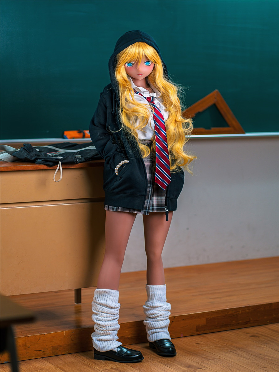 155cm Pearl C-cup TPE Sex Doll Tanned Blonde Campus Hotties