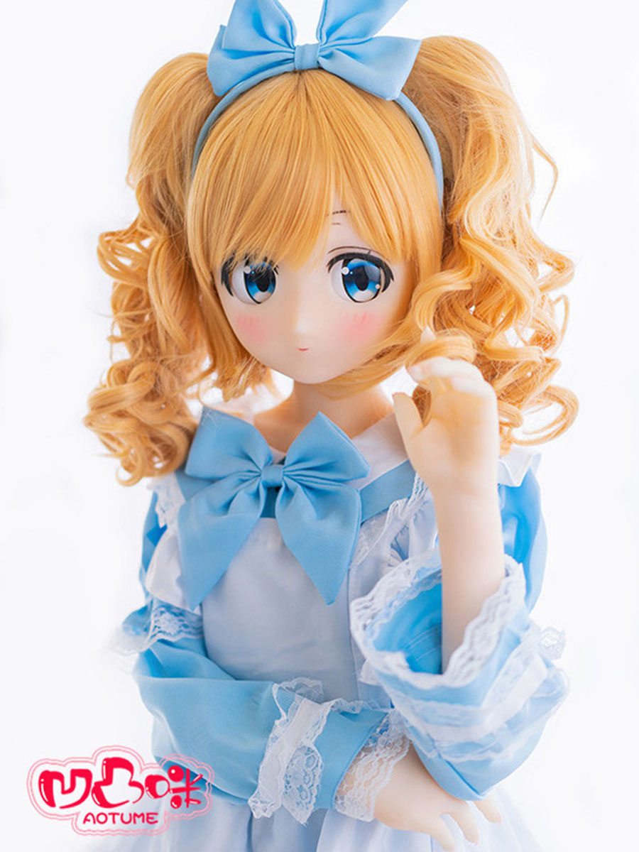 135cm Slim Body Head#24-1 Maid Uniform Anime Sexdoll Blonde Hair