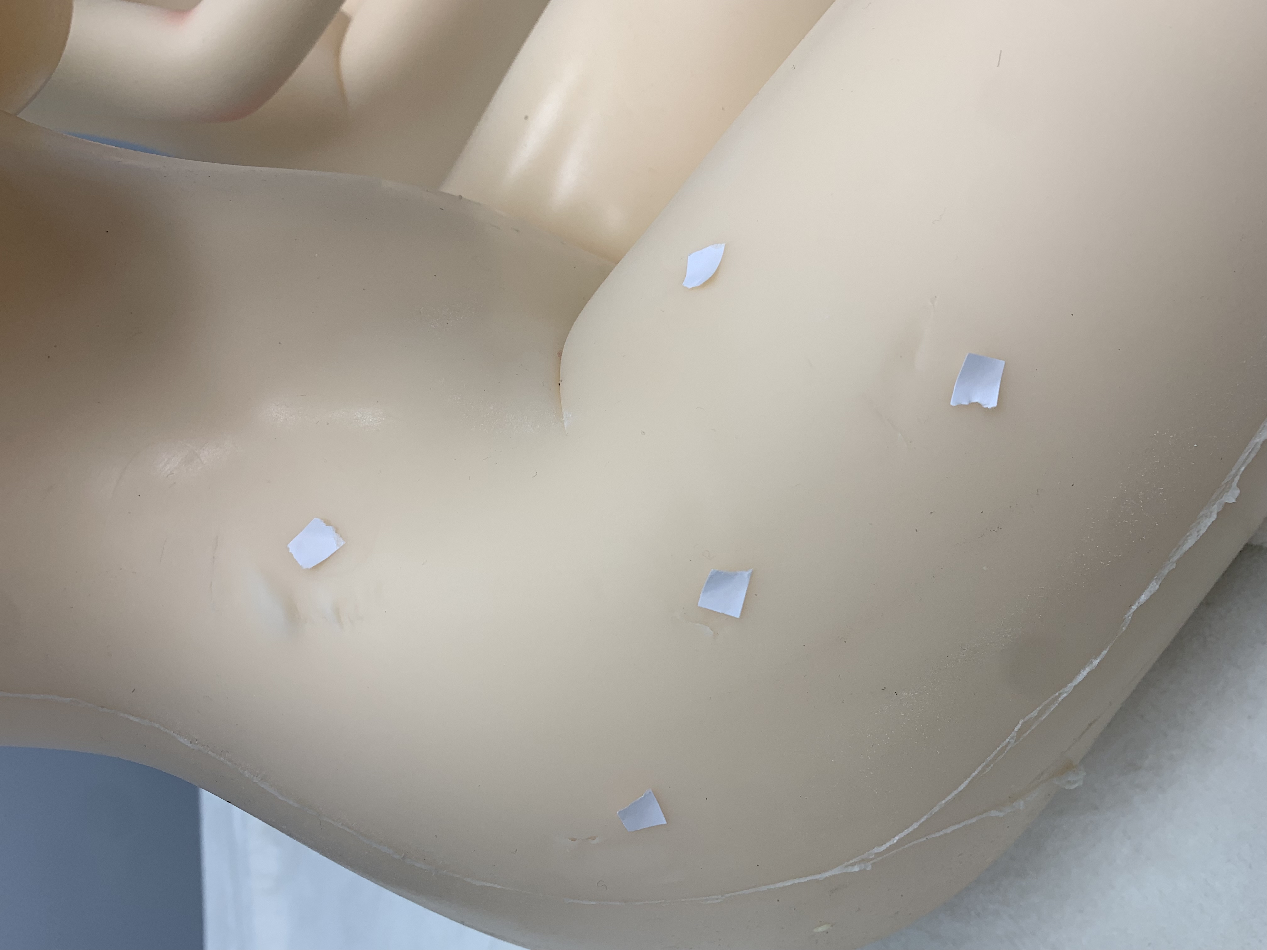 A07 135cm G-Cup Silicone Love Doll Right Leg Hollow Cosmetic Imperfection