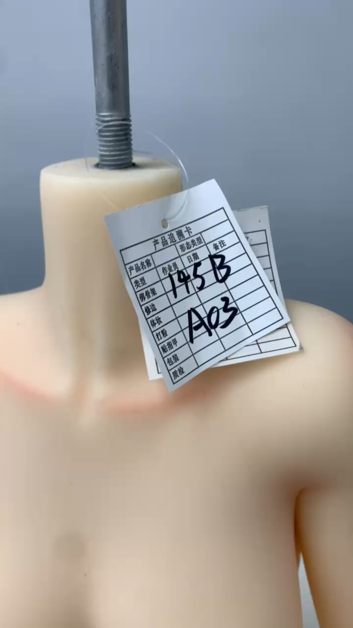 A03 145cm B-Cup Silicone Love Doll Bulge on the Left Foot Cosmetic Imperfection