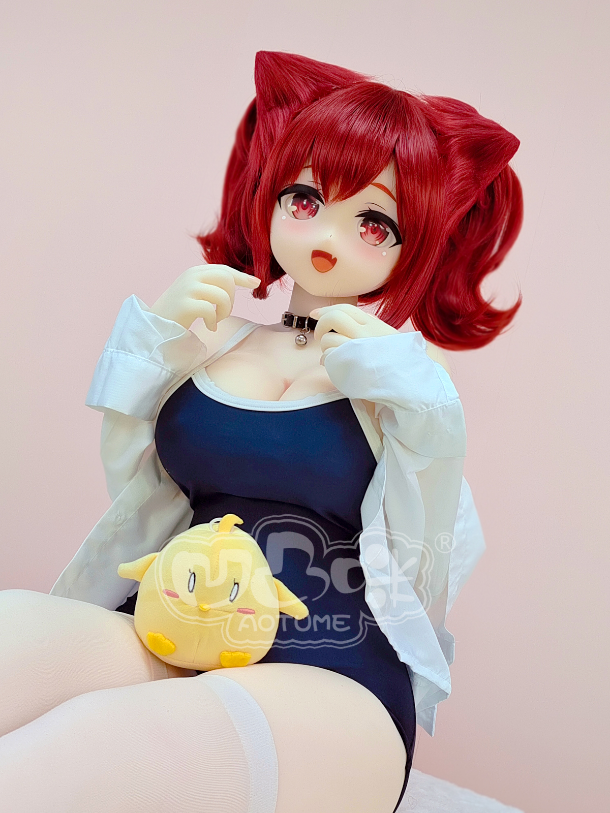 135cm TPE red hair sex doll