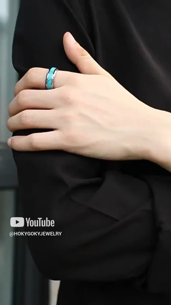 Men and Women's Green Pine Pattern Tungsten Ring Index Finger Pinky Ring Fashion Ring Couple Ring Wedding Ring High Hardness Comfortable To Wear Birthday Gift