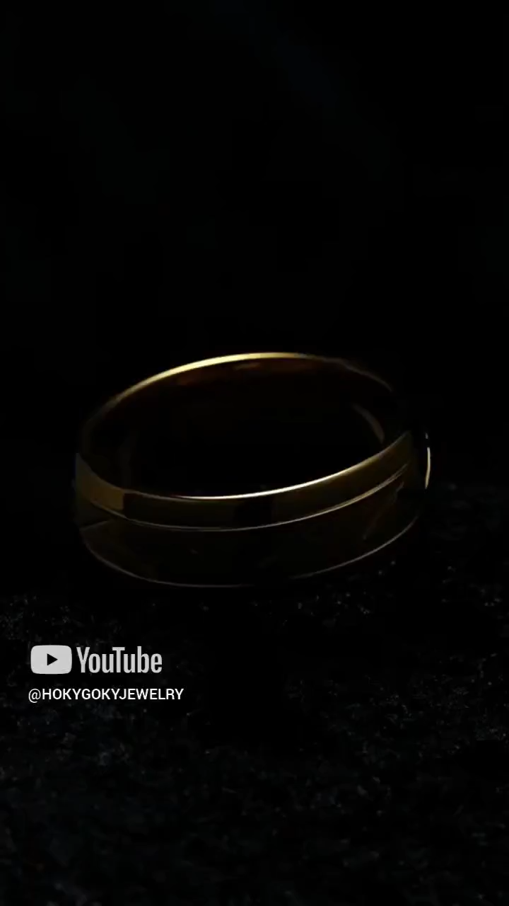 8mm Gold-plated Ring for Men Loach Back Lasha Simple and Fashionable High-grade Female Ring Tungsten Steel Trendy Men Versatile Durable Elegant and Comfortable