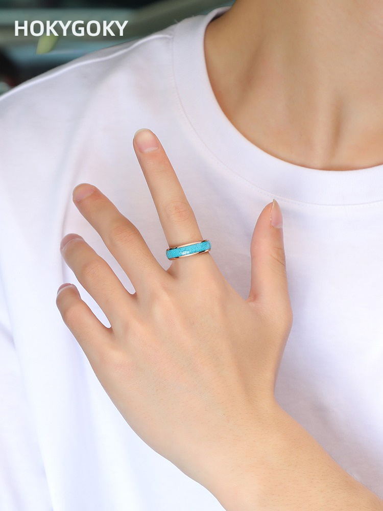 6mm Men's Green Pine Ring High-End Ring for Women, Retro Index Finger, Niche Personality, Green Fashion Tungsten Gold Retro Green Pine Ring - 857 Tungsten Gold Material, Retro Style and Comfortable to Wear