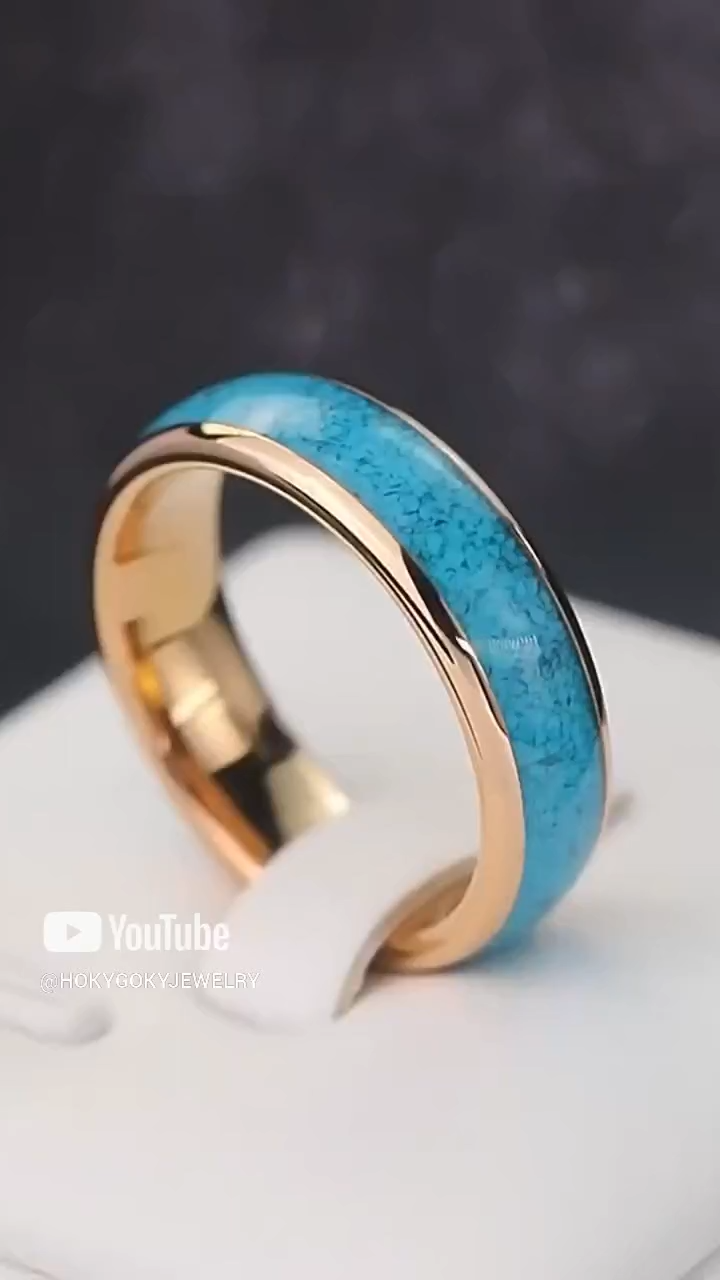 6mm Men's Green Pine Ring High-End Ring for Women, Retro Index Finger, Niche Personality, Green Fashion Tungsten Gold Retro Green Pine Ring - 857 Tungsten Gold Material, Retro Style and Comfortable to Wear