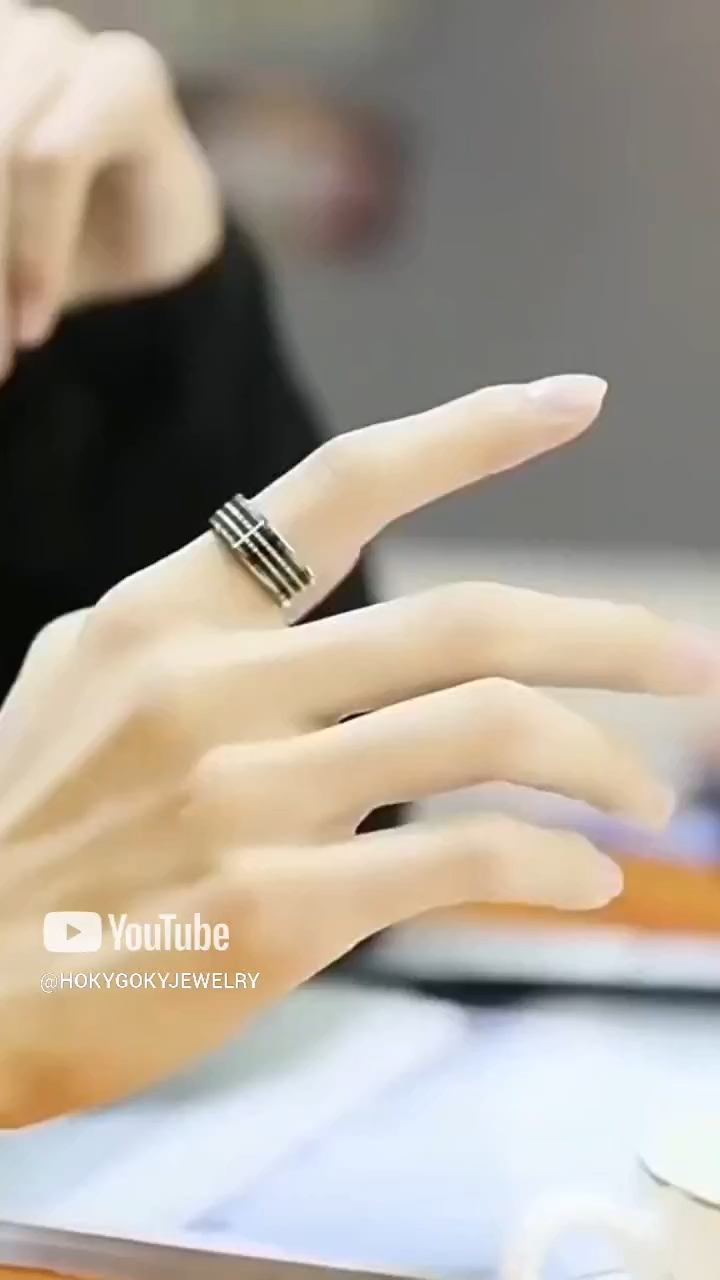 8mm Men's Gear Ring Fashion Personality Tungsten Gold Ring Light Luxury Domineering Ring Index Finger Single Ring Planetary Gear Ring Tungsten Gold Material Three-Dimensional Double Gear Seamless Inlay Fashionable and Versatile Highlight Personality