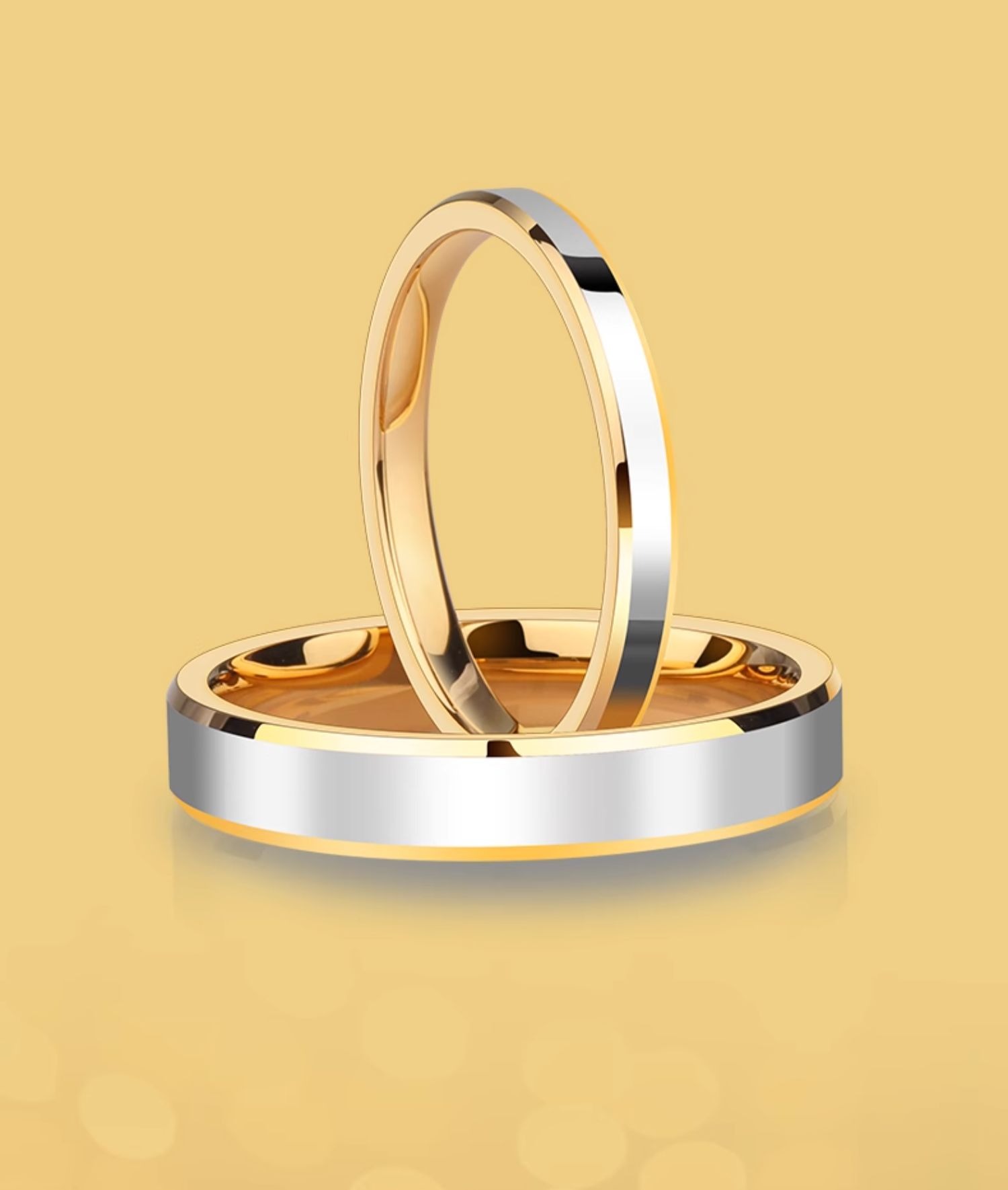 Couple Rings Men's Rings Women's Tungsten Niche High-end Plain Ring Trendy Tail Ring Original Closed Black Alloy Simple Romantic Witness Lovers